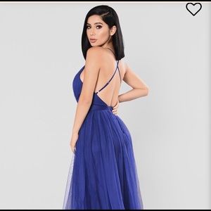 NWT Royal Blue Fashion Nova Maxi Dress
